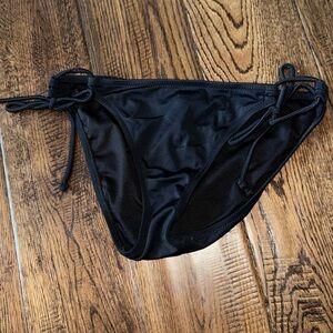Victorias Secret Black String Swim Bikini Bottoms